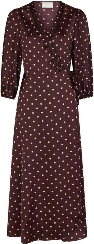 Neo Noir - Polka Dot Omslagjurk - Rood - Dames