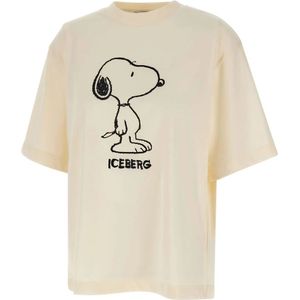 Iceberg, Dames, Tops, Wit, Maat: S Jersey,