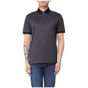 Emporio Armani, Heren, Tops, Zwart, Maat: M Katoen,