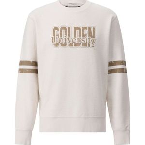 Golden Goose, Heren, Sweatshirts & Hoodies, Beige, Maat: L Katoen,