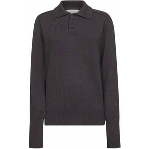 Studio Nicholson, Dames, Truien, Bruin, Maat: S Wol,