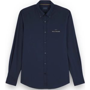 Paul & Shark, Heren, Overhemden, Blauw, Maat: XL Katoen,