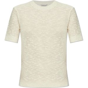 Moncler, Dames, Truien, Beige, Maat: S Katoen,