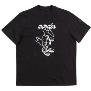 Moncler, Heren, Tops, Zwart, Maat: L Katoen,