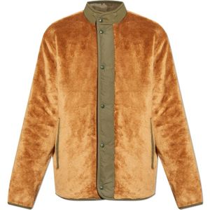 Moncler, Heren, Jassen, Bruin, Maat: M Acryl,