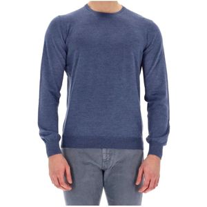 Barba, Heren, Truien, Blauw, Maat: XL Wol,