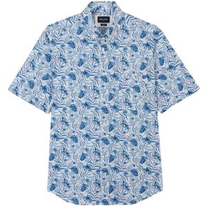 Eden Park, Heren, Overhemden, Blauw, Maat: S Katoen,