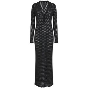 Liviana Conti, Dames, Jurken, Zwart, Maat: M Wol,