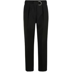 Jil Sander, Dames, Broeken, Zwart, Maat: XS