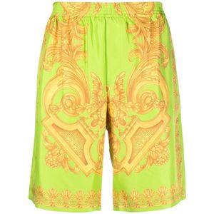 Versace, Heren, Korte broeken, Groen, Maat: XL