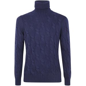 Barba Napoli, Heren, Truien, Blauw, Maat: M