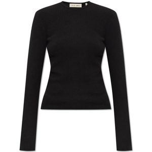 Fear Of God, Dames, Truien, Zwart, Maat: XS Leer,