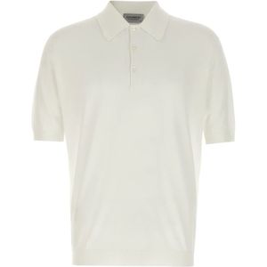 John Smedley, Heren, Truien, Wit, Maat: 2XL Katoen,