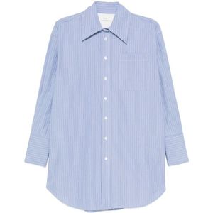 CO, Dames, Blouses & Shirts, Blauw, Maat: XS