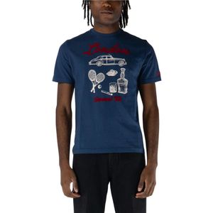 MC2 Saint Barth, Heren, Tops, Blauw, Maat: S