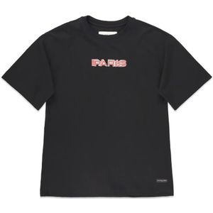 T-shirt - Katoen - Grafische Print - Zwart