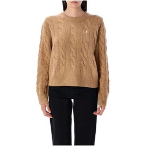 Ralph Lauren, Dames, Truien, Bruin, Maat: L Wol,