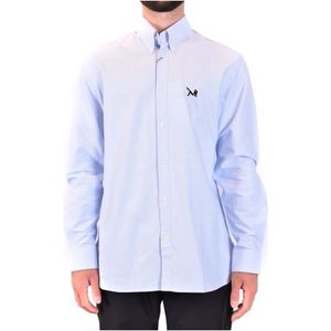 Calvin Klein, Heren, Overhemden, Blauw, Maat: XL