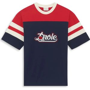 Drole de Monsieur, Heren, Tops, Veelkleurig, Maat: S Katoen,