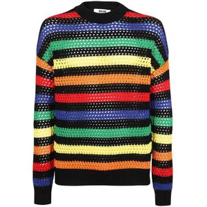 Msgm, Heren, Truien, Veelkleurig, Maat: XL Katoen,