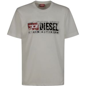 Diesel, Heren, Tops, Beige, Maat: M Katoen,
