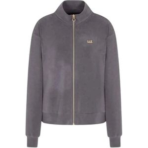 Emporio Armani - EA7 - Sweatshirt met Rits - Grijs - Dames