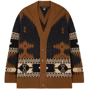 Alanui, Heren, Truien, Veelkleurig, Maat: L Wol,