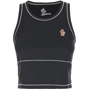 Moncler, Dames, Tops, Zwart, Maat: XS Nylon,