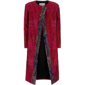 Dries Van Noten, Dames, Mantels, Rood, Maat: S