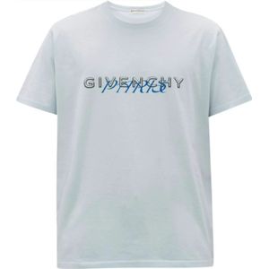 Givenchy, Heren, Tops, Blauw, Maat: L Katoen,