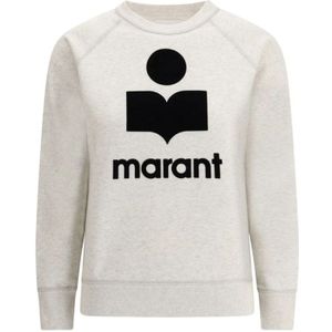 Marant étoile, Dames, Sweatshirts & Hoodies, Grijs, Maat: 2XS Katoen,