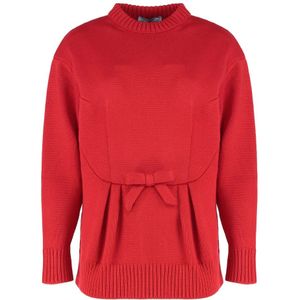 Prada, Dames, Truien, Rood, Maat: 3XS Wol,