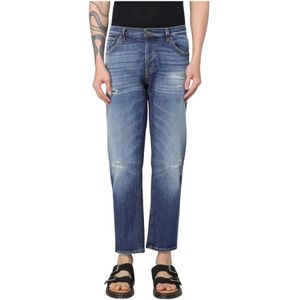 Dondup, Heren, Jeans, Blauw, Maat: W35 Katoen,