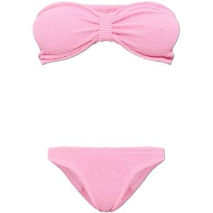 Hunza G, Dames, Badkleding, Roze, Maat: ONE Size Tweed,