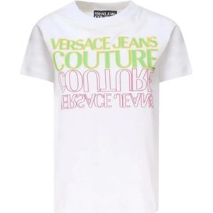 Versace Jeans Couture, Dames, Tops, Wit, Maat: L