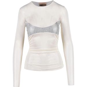 Aniye By, Dames, Tops, Beige, Maat: XS Polyamide,