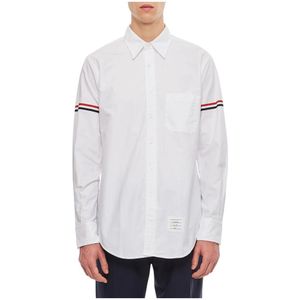 Thom Browne, Heren, Overhemden, Wit, Maat: S Katoen,