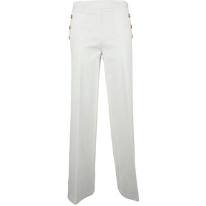 Twinset, Dames, Broeken, Wit, Maat: L Viscose,