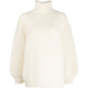 Proenza Schouler, Dames, Truien, Beige, Maat: L Wol,