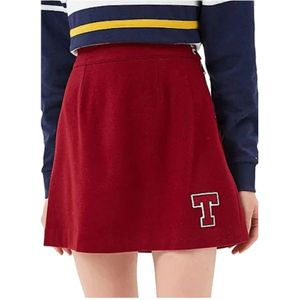Tommy Hilfiger, Dames, Rokken, Rood, Maat: XS