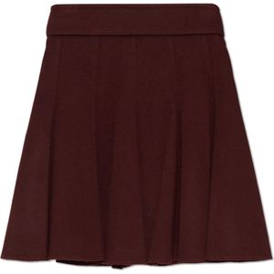 Max Mara, Dames, Rokken, Rood, Maat: L Zijde,