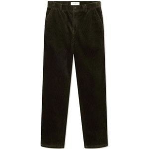 Les Deux, Heren, Broeken, Groen, Maat: W31 Corduroy,