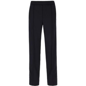 Gucci, Heren, Broeken, Blauw, Maat: M Wol,