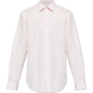 Paul Smith, Heren, Overhemden, Roze, Maat: M Katoen,