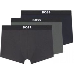 BOSS - Boxershorts - Korte - Set van Drie - Met Logotailleband van Stretchkatoen