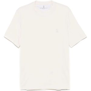 Brunello Cucinelli, Heren, Tops, Wit, Maat: 2XL