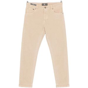 PT Torino, Heren, Jeans, Beige, Maat: W36 Corduroy,