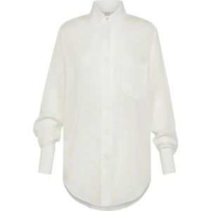 Forte Forte, Dames, Blouses & Shirts, Wit, Maat: L Katoen,