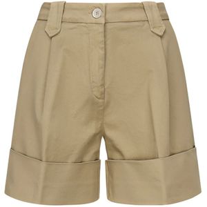 Fay, Dames, Korte broeken, Beige, Maat: W26 Katoen,