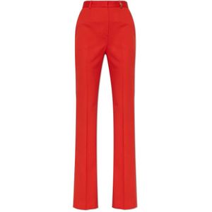Versace, Dames, Broeken, Rood, Maat: XS Wol,